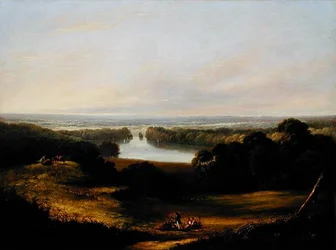 Vista de Froster Hill, Gloucestershire, Inglaterra (óleo sobre tela)