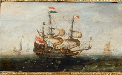 Navio holandês (óleo sobre tela)