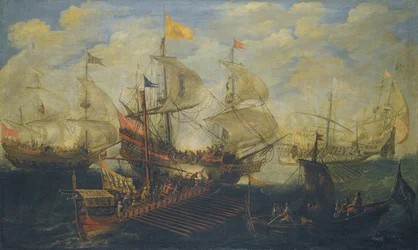Batalha naval entre turcos e cristãos