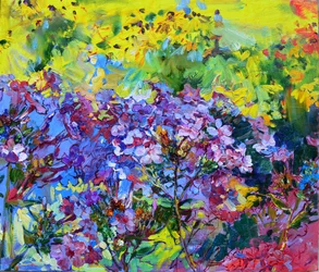 Jardim floral colorido