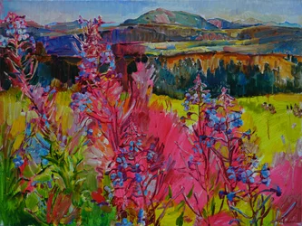 Flores vibrantes de verão