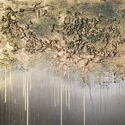 Gotas com textura dourada