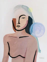 Mulher abstrata moderna
