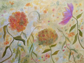 Flores de um jardim de sonho