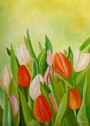 Tulipas primaveris vibrantes