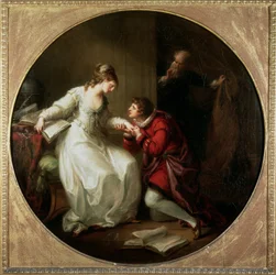 Abelard solicitando a mão de Heloise
