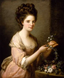 Retrato de Eleanor, condessa de Lauderdale, c.1780-81 (óleo sobre tela)