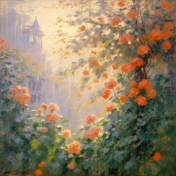 Florais 100, c.2024 (óleo sobre tela)