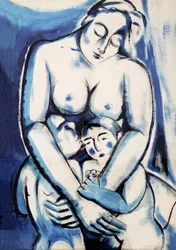 Mãe e filhos