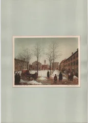 Milão - Piazza Borromeo, desconhecido (imprimir)