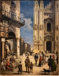 Vista do Duomo com o Coperto de Figini