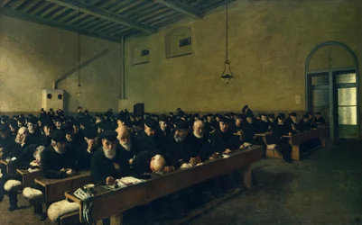 Últimos dias, por Angelo Morbelli (1853-1919), óleo sobre tela