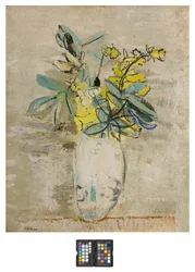 Ramo com flores num vaso