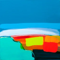 Lime e Red landscape, 2017