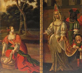 Ecrã frente e verso quatro vezes, c.1700