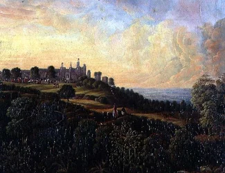 Uma Vista de um Forte da Colina, Índia