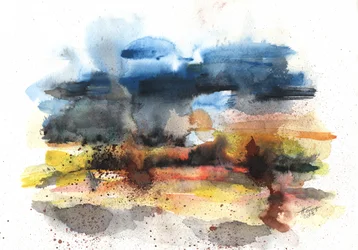 Horizonte abstrato vibrante