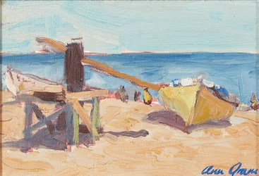 A Praia, La Linea (óleo sobre tela)