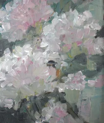 Abstrato floral impressionista