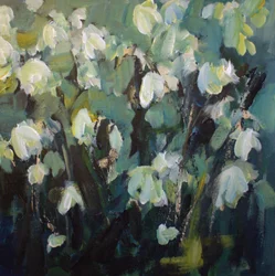 Flores Brancas Impressionistas