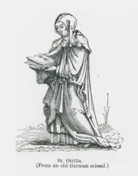 Santa Otília (litografia)