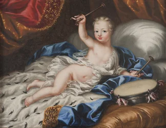 Le roi Charles XII (Carl de Suede), enfant - Retrato do Rei Carlos XII da Suécia (1682-1718) quando criança, por Ehrenstrahl, Anna Maria (1666-1729). Óleo sobre tela
