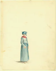 Desenho de uma mulher crioula de Anna Maria Von Phul