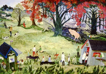 Concurso de caça às trufas, 2001 (acrílico)
