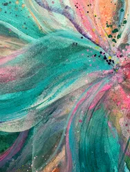 Flor abstrata vibrante