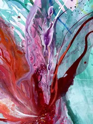 Fluxo abstrato vibrante