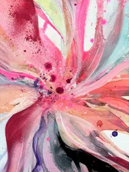 Flor rosa vibrante