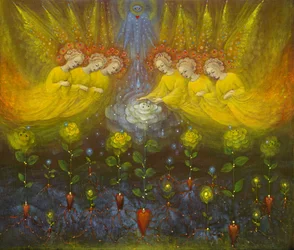 Jardim Celestial, 2020 (óleo sobre linho belga)