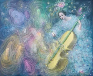 Música da água, 2016 (óleo sobre linho belga)