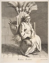 Vendedor de vassouras, 1737.