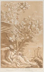 Morte de São Francisco Xavier, c. 1729.