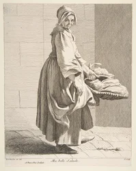 Vendedor de alface, 1742.