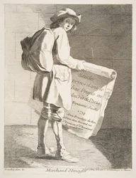 Vendedor de imagens, 1738.
