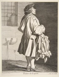 Vendedor de peles de coelho, 1737.