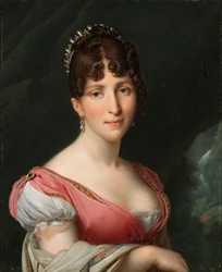Retrato de Hortense de Beauharnais, Rainha da Holanda Retrato de Hortense de Beauharnais (1783-1837), rainha da Holanda, esposa do rei Luís Napoleão