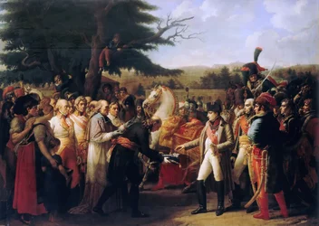 Napoleão Bonaparte recebe as chaves de Viena no Palácio de Schönbrunn, 13 de novembro de 1805