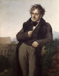 Retrato de François René (1768-1848) Vicomte de Chateaubriand, c.1811 (ver também 75712)