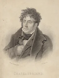 Retrato, de, visconde, de, Chateaubriand