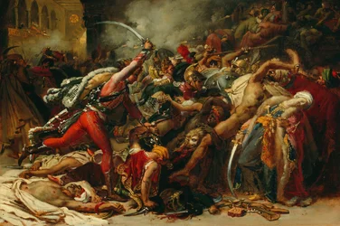 Esboço para a revolta do Cairo, por volta de 1810.