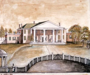 Casa do Presidente James Madison em Montpelier, Virgínia.