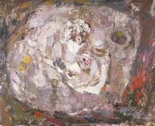Tampo de mesa, c.1961 (óleo sobre cartão)