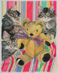 Gatinhos e pelúcia