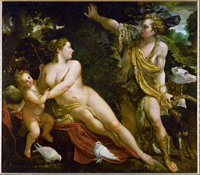 Adónis descobre Vénus (pintura sobre tela)