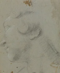 Carracci - r Cabeça de Santa Catarina, RCIN 902115