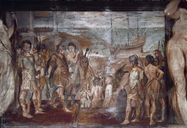 Episódios da vida de Jason: o embarque dos Argonautas (Fresco