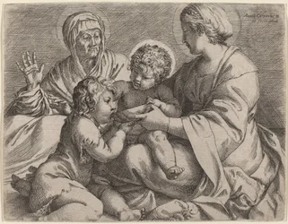 Madonna e Criança com Santos Elizabeth e John the Baptist (La Madonna della Scodella)